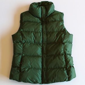 J.Crew Forest Green Women’s Puffer Vest Medium